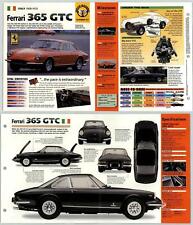 Ferrari 365 GTC - 1968-70 #67 Dream Machines - Hot Cars IMP Fold Out Fact Page picture