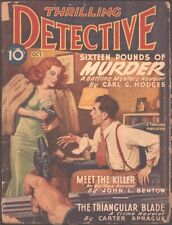 Thrilling Detective 1946 October. Good Girl Cover.   Pulp picture