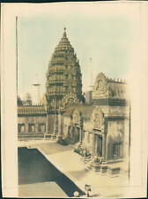 Paris, Colonial Exhibition, 1936, Angkor Wat Temple Vintage Silver Print Ti picture
