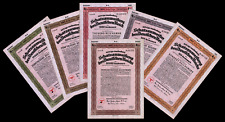 1937 Nazi Germany Set of 6 Twelve Year Treasury Bonds Third Reich Finance VF+ picture