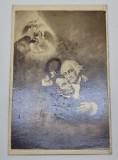 RARE MEMORIAL CARD GEORGE WASHINGTON AND ABRAHAM LINCOLN APOTHEOSIS ANGELS  picture
