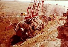 35mm Slides Train Accident Derailed Brawley, California Lot of 11 Slides picture