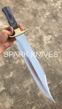 20'' Massive Big Spark custom Old West Bowie Hunting Knife - Quality w/Sheath picture