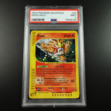 PSA 9 Entei H8/H32 Aquapolis E Series Holo Rare Graded Pokemon Card picture