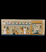Beautiful wall relief of the Judgment day with ANUBIS (God of the Dead) picture