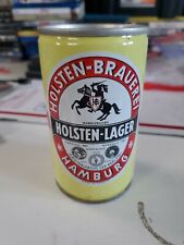 HOLSTEN-BRAUEREI LAGER BIER Beer CAN Horse Knight sword West Germany VTG GOOD picture