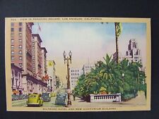 Los Angeles California Pershing Square Biltmore Hotel Auditorium Postcard 1945 picture