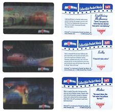 Disney's Pixar Cars Lenticular Motion Promo Card Set of 3 2006 Air Heads Candy picture