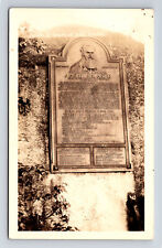 RPPC Tablet Grave Abolitionist John Brown & Followers Elba New York NY Postcard picture