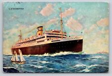 1932 SS Argentina American Republics Liner MOORE McCormack Lines NY Postcard picture