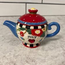 Mary Engelbreit JULY Teapot Cherries 🍒 picture