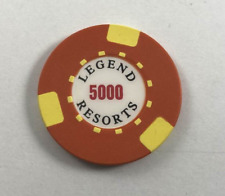 Vintage LEGEND RESORTS 5000 Casino Gaming Casino Chip picture