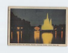 Postcard Illuminated Fontain, Parc La Fontaine, Montreal, Canada picture