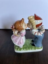 Vintage Royal Boy and Girl Kissing Figurines Ceramic picture