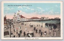 Postcard Steel Pier Boardwalk Atlantic City New Jersey ca.1919 picture