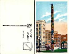 Seattle WA Totem Pole Pioneer Square Postcard Unused (40920) picture