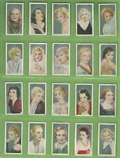 1934 GODFREY PHILLIPS CIGARETTES FILM FAVORITES 50 COLLECTOR CARD SET MOVIE STAR picture