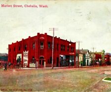 Market Street View Chehalis Washington WA 1919 DB Postcard picture