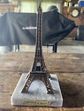 Vieux Paris Collection Mini Brass & Marble Eiffel Tower Souvenir Paris France picture