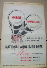 Wurlitzer phonographs 1954 Ad- National Wurlitzer Days big changes are coming picture