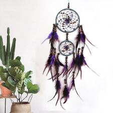 Traditional Purple &Black Dream Catcher Handmade Wall Hanging Dreamcatcher Decor picture