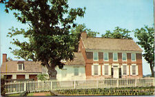 Vtg John Dickson Mansion Home Dover Delaware DE Unused Chrome Postcard picture