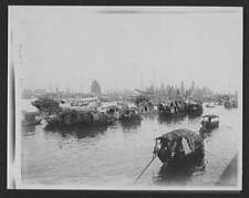 Canton,Harbor,Sampans,Guangzhou,China,1895,William Henry Jackson,Photographer picture