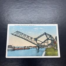 Buffalo NY-New York, Lift Bridge, Foot Of Ferry St, Vintage c1919  Postcard picture