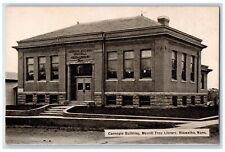c1910's Carnegie Building Merrill Free Library Hiawatha Kansas KS Postcard picture