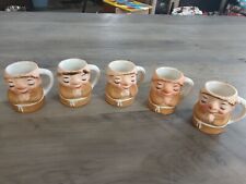 Vintage Lefton Monk Tiny Cups Lot Of 5 picture
