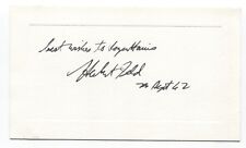 Herbert Gold Card Autographed Signature Author Novelist picture