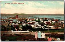 View Overlooking St. John New Brunswick from West End c1910 Vintage Postcard R18 picture