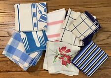 Lot Of Vintage To Modern Linens Tablecloths Napkins Tea Towels Mixed Lot picture