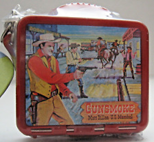 Gunsmoke Lunch Box Keychain 1997 Basic Fun #530-0 Key Ring New picture