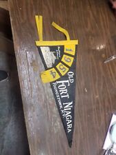 1954 Vintage Old Fort Niagara Pennant Castle Youngstown NY Banner Flag picture