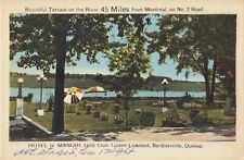 Berthierville Canada, Hotel le Manoir Grill Club Terrace, Vintage Postcard picture
