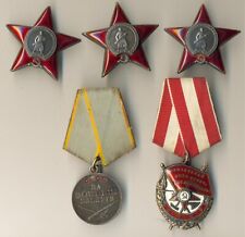 Soviet star Banner order badge red Medal Head of the  Chemical Service  (#1979) picture