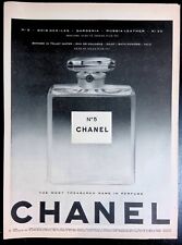 Print Ad 1950's Chanel Number 5 Bois Des Iles Gardenia Russia Leather No. 22 picture