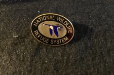 NATIONAL WILDLIFE REFUGE SYSTEM Collectible Souvenir Oval Lapel Hat Pin picture