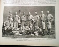 1882 New York METROPOLITAN NINE Baseball Club w/ Uniforms Team PHOTO Print picture