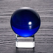 LONGWIN 50MM Blue Crystal Ball Healing Sphere Photography Props Ball with stand picture