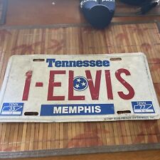 Vintage Elvis Presley License Plate Memphis Tennessee 1-ELVIS 1987 picture
