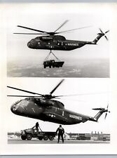 Aviation Sikorsky Aircraft Marine Heavy Lift Helicopter c1960s B&W Photo C6 picture