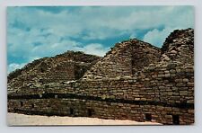 Postcard Aztec Ruins New Mexico National Monument Stone Masonry West Wall picture