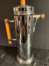 Shiny Art Deco  Carafe/Decanter With Bakelite Accents picture