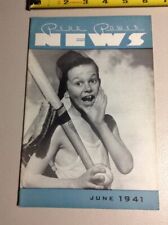 1941 Penn Power News Employee Pennsylvania Co Magazine Program Baseball Cover  picture