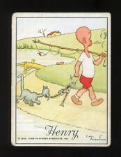 1936 T78 Tareyton Little Henry #28 Cat Eats All Of Fish Bodies GD picture