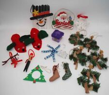 Christmas Ornaments Variety   Homemade   90s Lot of 17   Vintage   picture