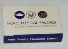 Home Federal Savings & Loan Association of Rockford Illinois Matchbox picture