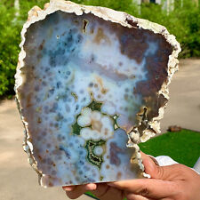 3.35LB  Natural Ocean Jasper Crystal SliceLarge Specimen Healing- Museum Grade picture